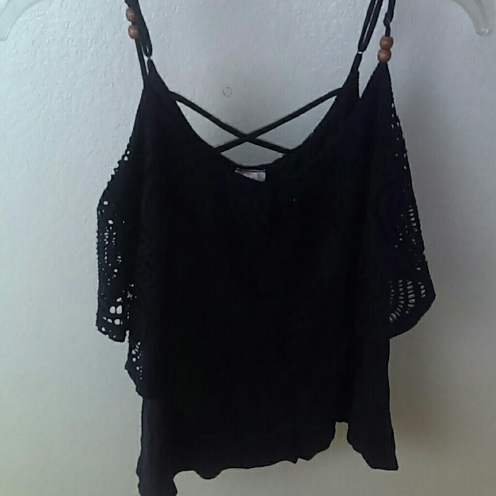 Navy Blue Strap Top
